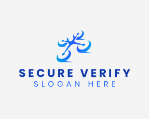 Flying Security Drone logo design