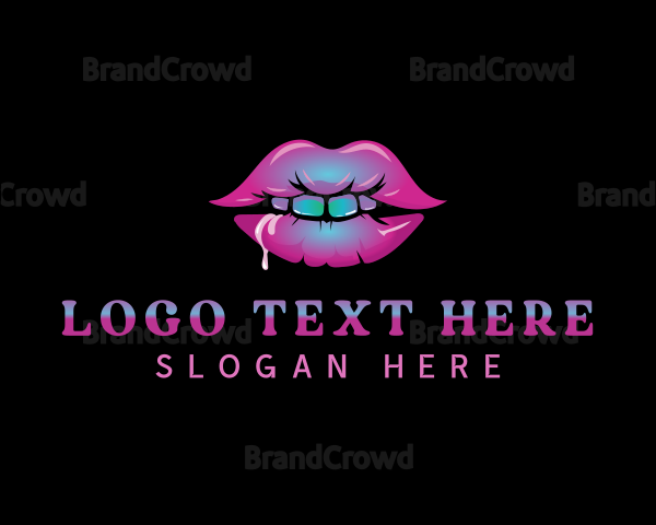 Sexy Seductive Lips Logo