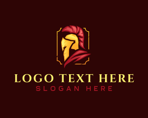 Rome - Medieval Spartan Helmet logo design