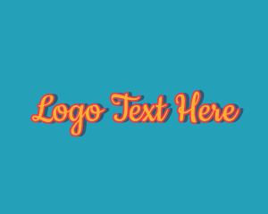 Text - Generic Fashion Retro logo design