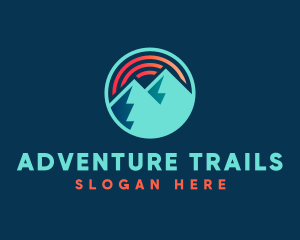 Mountain Sun Adventure logo design