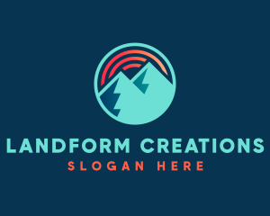 Mountain Sun Adventure logo design