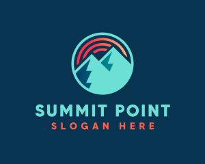 Mountain Sun Adventure logo design