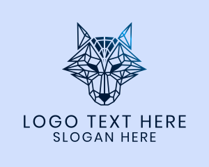 Hunting - Abstract Wolf Gaming logo design