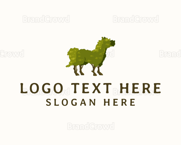 Horse Topiary Plant Logo