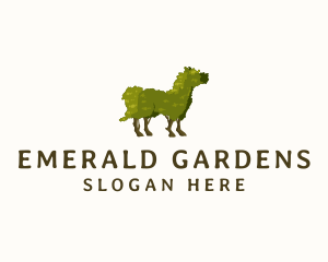 Horse Topiary Plant logo design