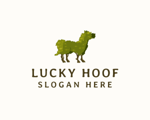 Horseshoe - Horse Topiary Plant logo design