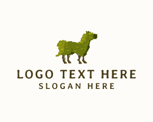 Horseshoe - Horse Topiary Plant logo design