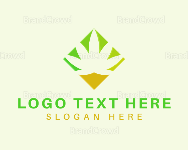 Diamond Cannabis Weed Logo