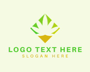 Pot - Diamond Cannabis Weed logo design
