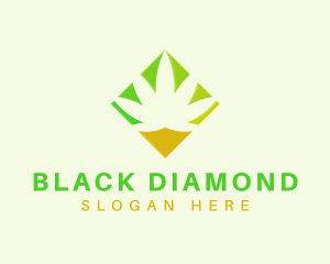 Diamond Cannabis Weed logo design