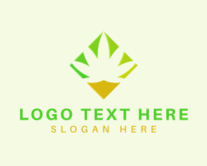 Grass - Diamond Cannabis Weed logo design