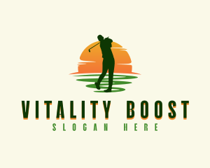 Pga - Sports Golf Athlete logo design