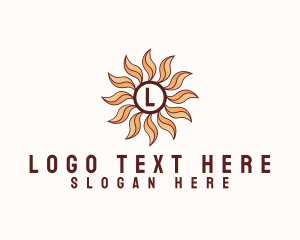 Floriculture - Morning Bloom Sun logo design
