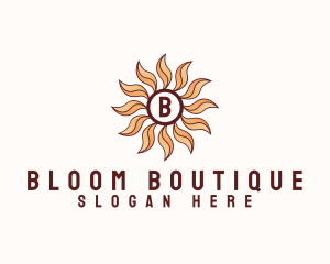 Bloom - Morning Bloom Sun logo design