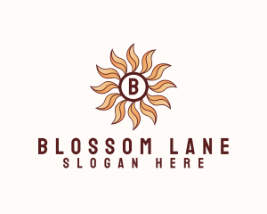 Morning Bloom Sun logo design