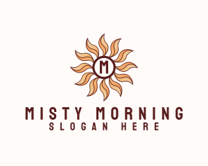 Morning Bloom Sun logo design