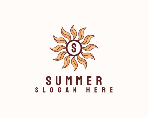 Morning Bloom Sun logo design