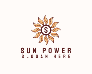 Morning Bloom Sun logo design