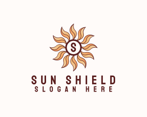 Morning Bloom Sun logo design