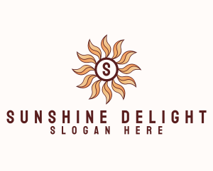 Morning Bloom Sun logo design