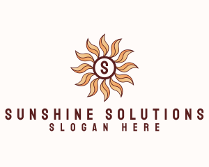 Morning Bloom Sun logo design