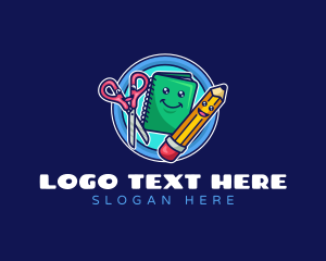 Teacher - School Supplies Kids logo design