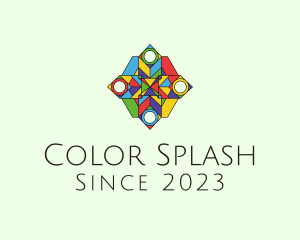 Mosaic Glass Pattern logo design