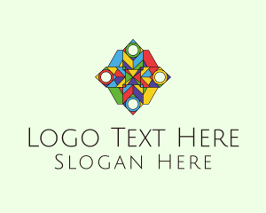 Mosaic Glass Pattern Logo