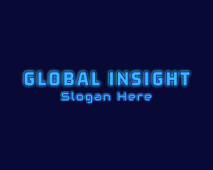 Digital Cyber Tech Glow Logo