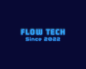 Digital Cyber Tech Glow logo design