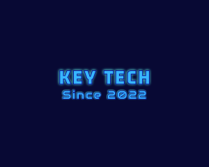 Digital Cyber Tech Glow logo design