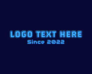 Neon - Digital Cyber Tech Glow logo design