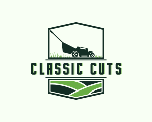 Grass Lawn Landscaping logo design