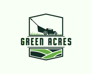 Grass Lawn Landscaping logo design