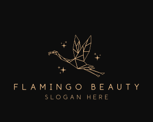 Flamingo - Minimalist Flamingo Bird logo design