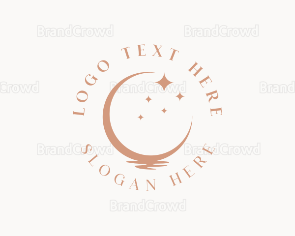 Creative Ocean Moon Logo