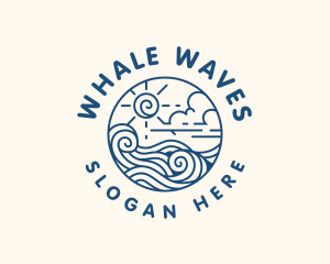 Ocean Waves Vacation logo design