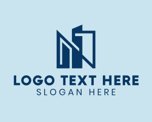 Skyline - City Letter N logo design