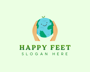 Happy Planet Earth logo design