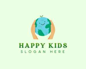 Happy Planet Earth logo design