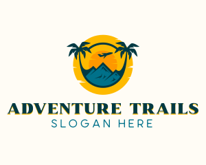 Beach Travel Getaway logo design