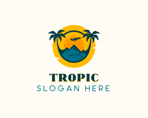 Beach Travel Getaway logo design