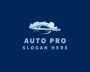 Auto Car Wash Bubbles  logo design