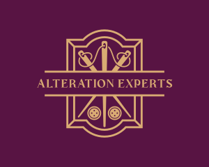 Alteration Needle Sewing logo design