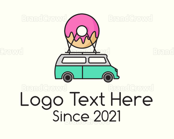 Donut Food Truck Logo