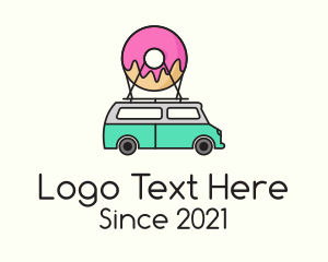 Cake - Donut Food Truck logo design