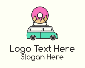 Donut Food Truck  Logo