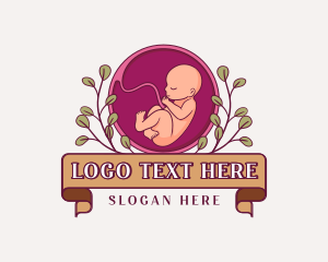 Baby - Prenatal Baby Embryo logo design