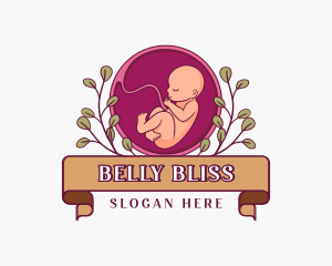 Pregnancy - Prenatal Baby Embryo logo design
